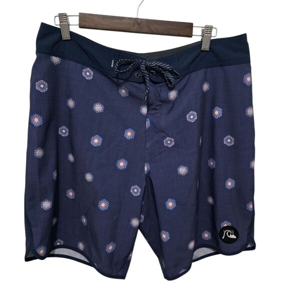 Quiksilver Highline Surfsilk Board Short Swim Trunks 34 - Picture 2 of 5